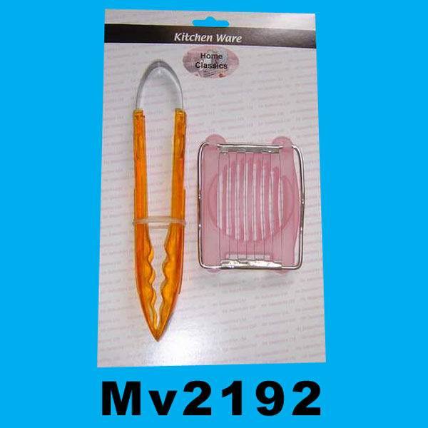 EGG CUTTER and PLASTIC TONGS TC