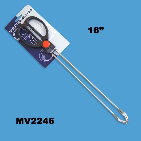 16in PLASTIC Handle FOOD TONGS TC