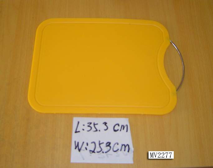 PLASTIC CUTTING BOARD with STEEL HAMDLE
