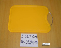 PLASTIC CUTTING BOARD with STEEL HAMDLE