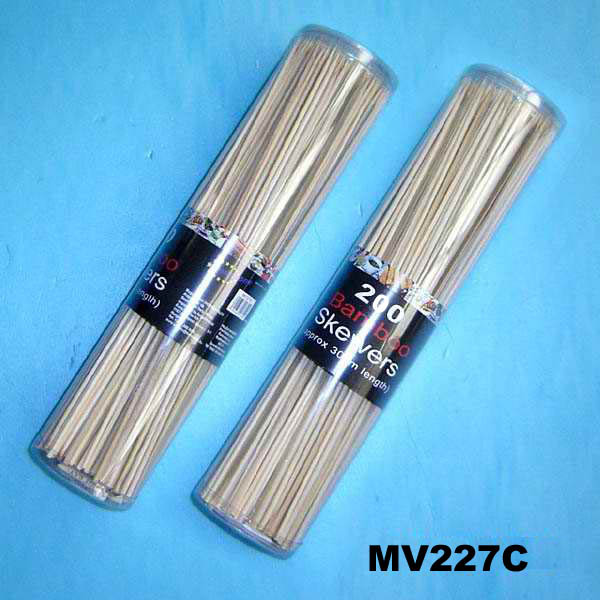200PCS 10in BAMBOO SKEWERS in PVC BOX