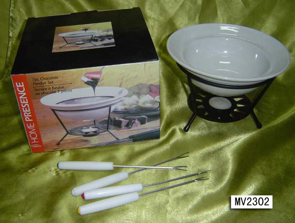 7PCS CHOCOLATE FONDUE SET