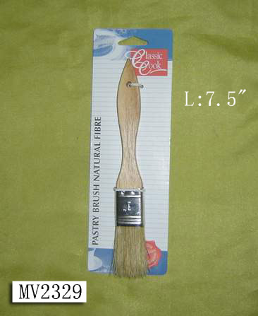7.5in WOODEN Handle FOOD BRUSH TC