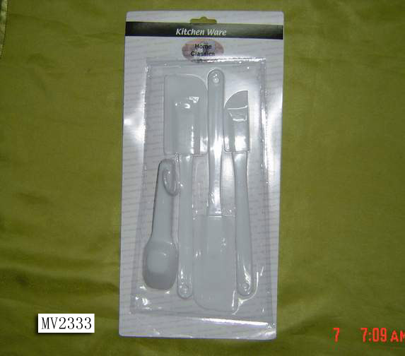 3PCS BUTTER SPATULA and 6PCS PLASTIC MEASURE SPOON