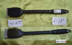 18in 2IN 1 BBQ BRUSH PLASTIC Handle
