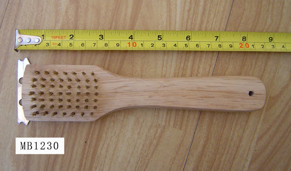 8in BBQ BRUSH WOODEN Handle style 2