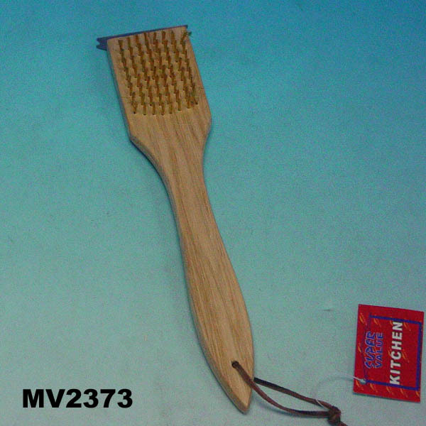 12in BBQ BRUSH WOODEN Handle
