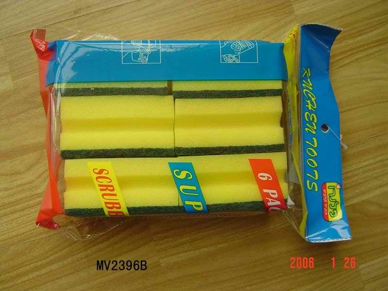 6PCS CLEAN PAD IN COLOUR BAG