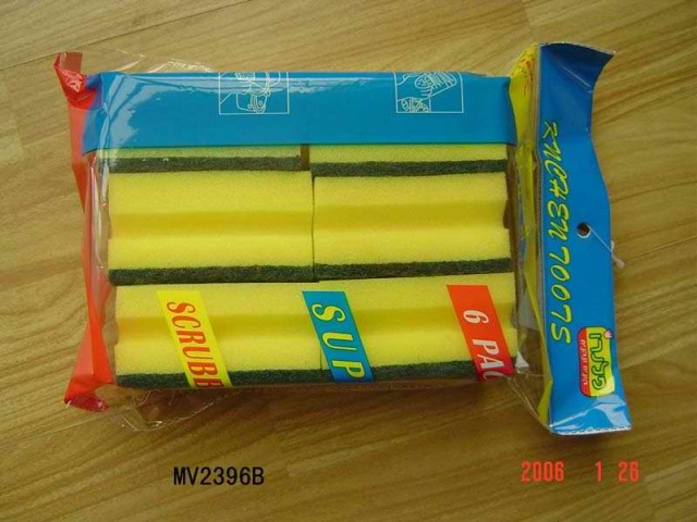 6PCS CLEAN PAD IN COLOUR BAG