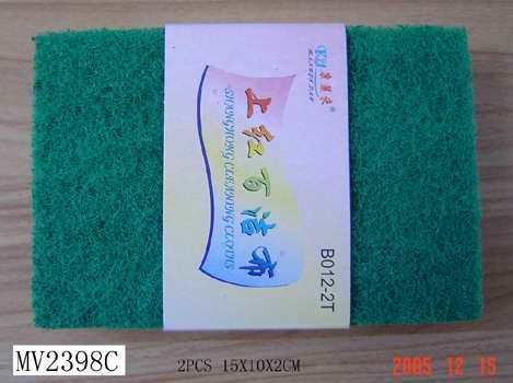 2PCS CLEANING SCOURER 15X10X2CM