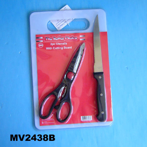 CUTTING BOARD with 2PC UTENSILS