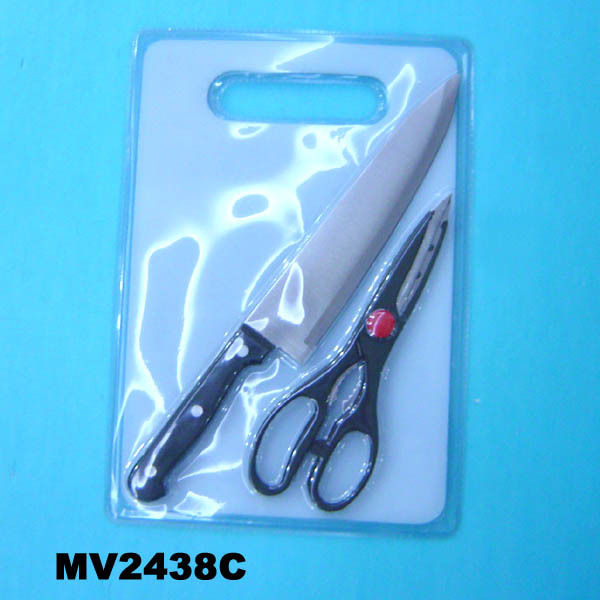 SCISSOR with KNIFE with CUTTING BOARD style 2