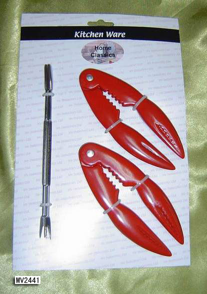 2PCS CRAB PLIER and 2PCS CHROME PLATING FORKS TC