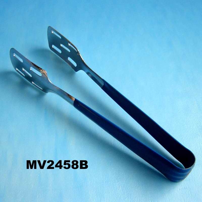 9 1 2in METAL FOOD TONG with PVC COATING PBH