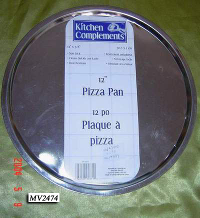 DIA 12in PIZZA PAN TIN MATERIAL