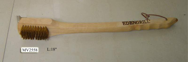 18in WOODEN Handle BBQ BRUSH
