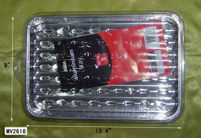 3PCS ALUMINUM TRAY