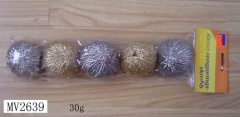 3PCS SS SCOURER and 2PCS COPPER SCOURER in PVC BAG