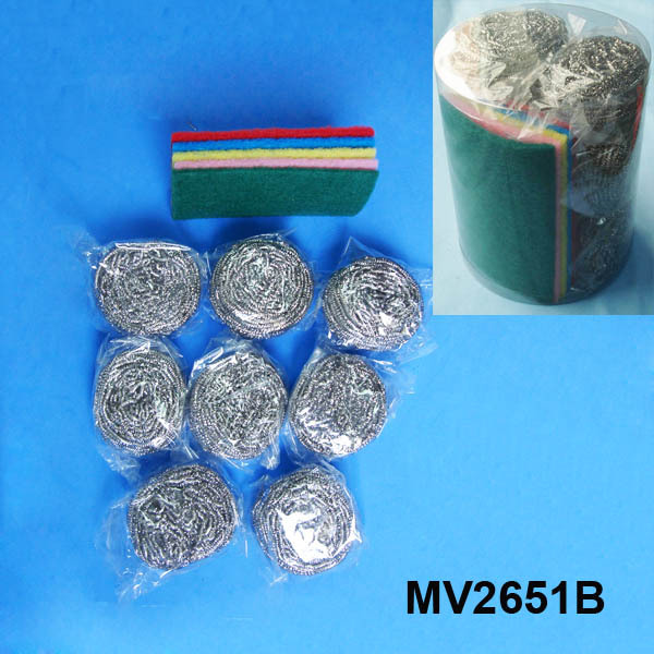 5PCS CLOTH CLEANER with 8 SS SCOURER PVC