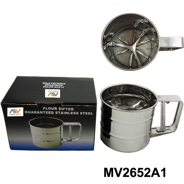 FLOUR SIFTER GUARANTEED STAINLESS STEEL in CB