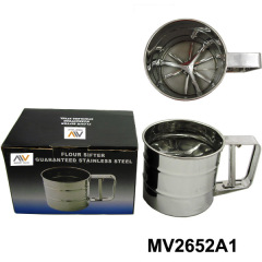 FLOUR SIFTER GUARANTEED STAINLESS STEEL in CB