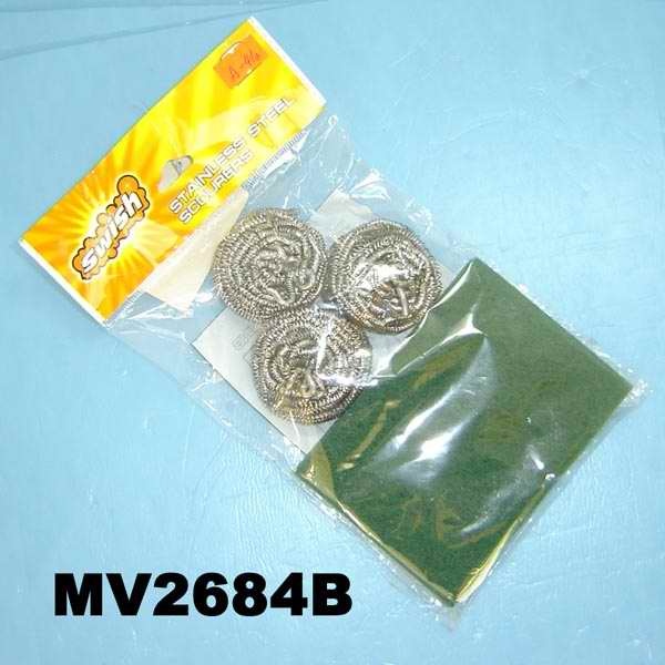 5PCS CLEANING SCOURER in PVC BAG style 2