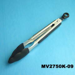 9in DELUXE SILICONE FOOD TONG with STAINLESS STEEL BODY