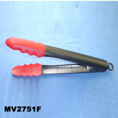 12in SILICONE FOOD TONG PLATIC Handle