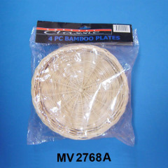 4PCS 10in BBQ BAMBOO PLATE HOLDER