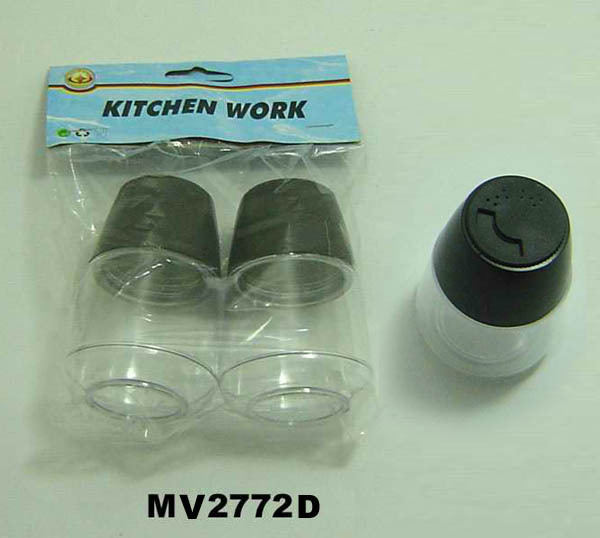 PLASTIC SALT and PEPPER BOTTLE