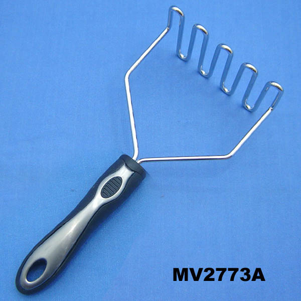 CHROME WIRE POTATO PRESS PLASTIC Handle