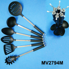 6PCS KITCHEN TOOLS with CHROME KITCHEN TOOL Stand er