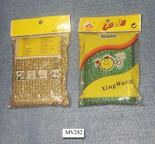 1PC CLEANING SCOURER in PVC BAG