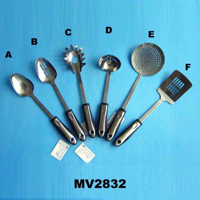 6PCS KITCHEN TOOL with INLAY SS SHEET Handle