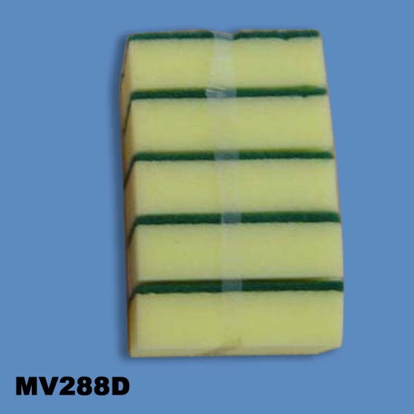 SPONGE with SCOURER PAD 5 PACK SHRINK PACK