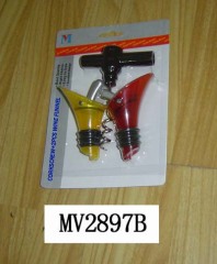 WINE OPENER with 2PCS WINE POURER