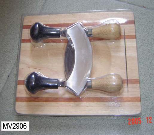2PCS VEGETABLE KNIFE with CUTTING BOARD