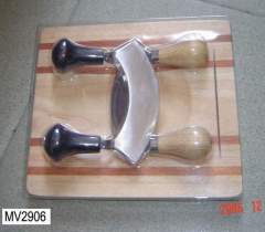 2PCS VEGETABLE KNIFE with CUTTING BOARD
