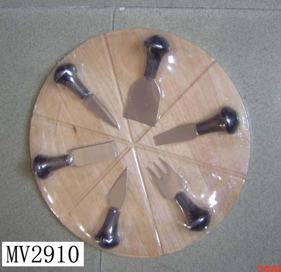 6PCS CHEESE KNIFE with CUTTING BOARD