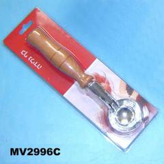 DELUXE ICE CREAM SPOON with WOODEN Handle style 3