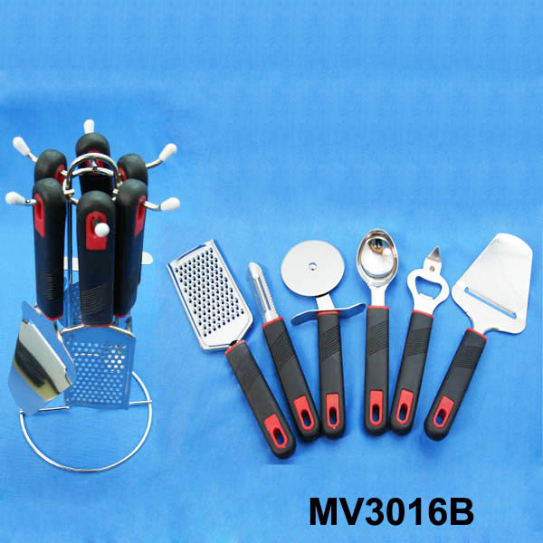 6PCS KICHEN TOOLS with KICHEN RACK style 8