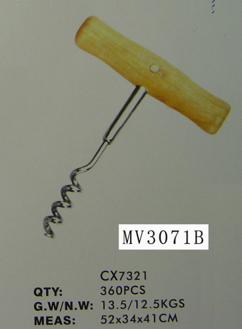 WOODEN Handle WINE BOTTLE OPENER style 3