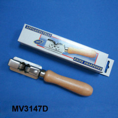 KNIFE SCISSORS SHARPENER with WOODEN Handle 7.5in in CB