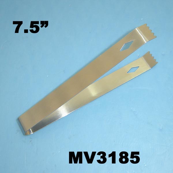 7.5in SS FOOD TONGS