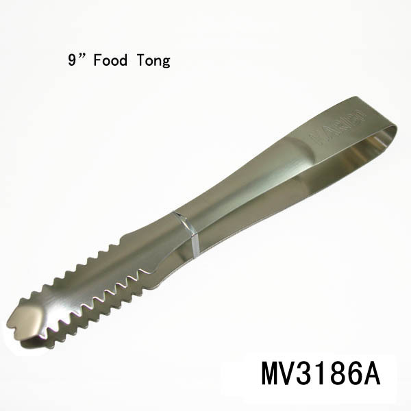 9in SS FOOD TONGS