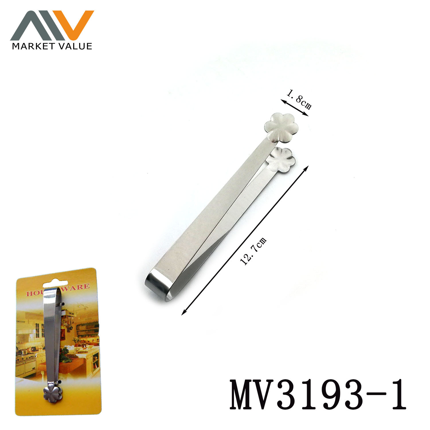 5in SS FOOD TONGS TC
