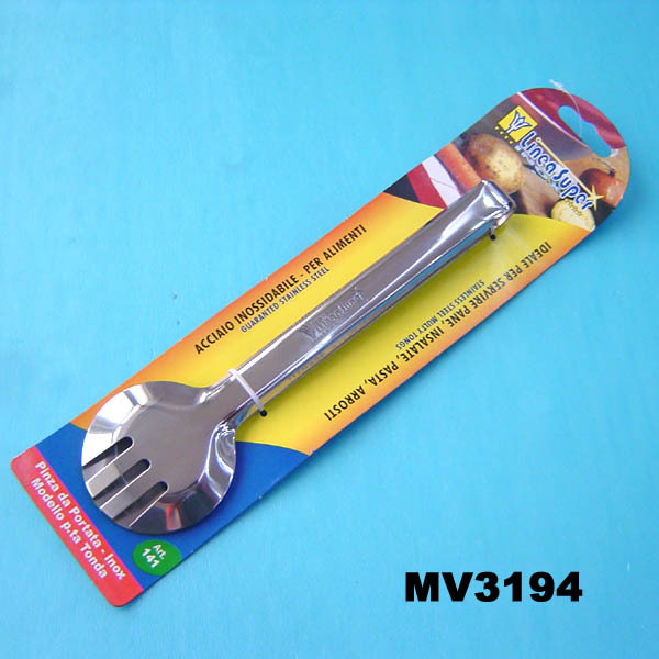 9.5in SS FOOD TONG TC style 2