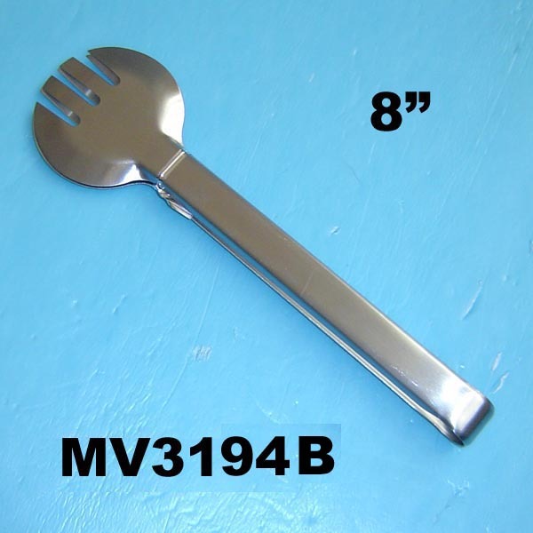 8in SS FOOD TONG style 2