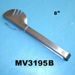 8in SS FOOD TONG style 3