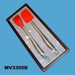 2PCS SILICONE BRUSH SS Handle
